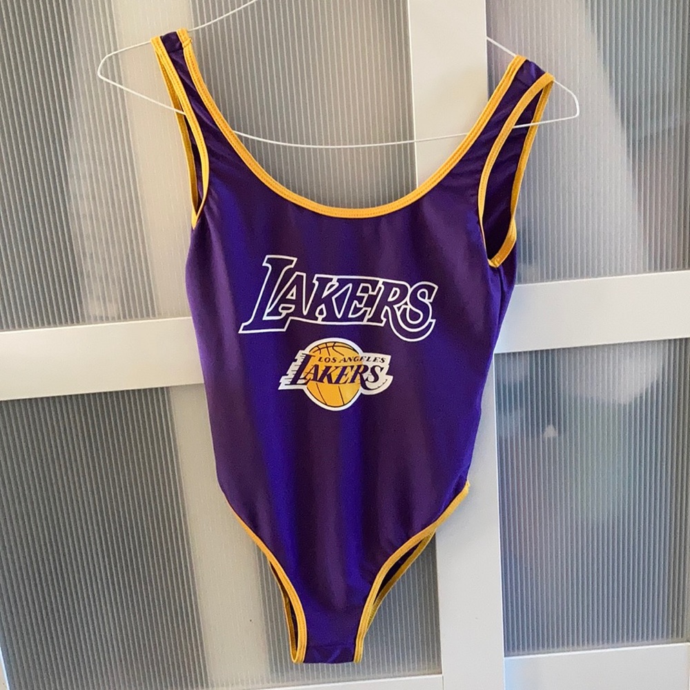 LA lakers bathing suit leotard